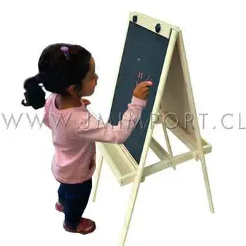 ATRIL PIZARRA DOBLE TIZA/BLANCA.55X65CM.ALT.120CM.